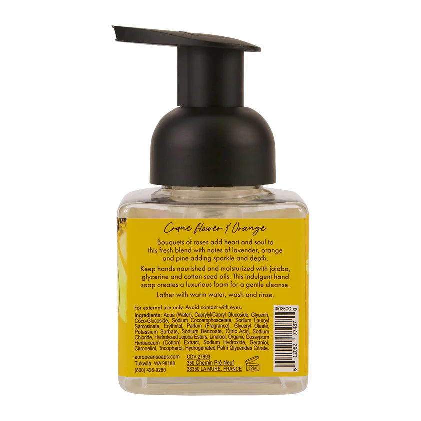 Crane Flower & Orange Foaming Hand Soap (250ml)