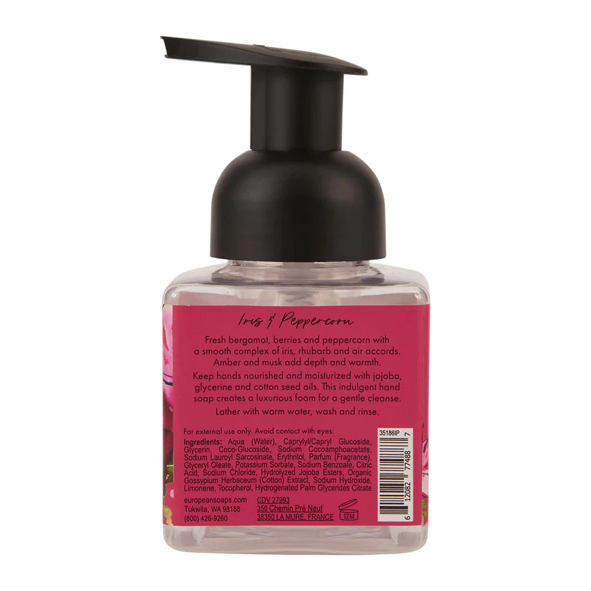 Iris and Peppercorn Foaming Hand Soap (250ml)