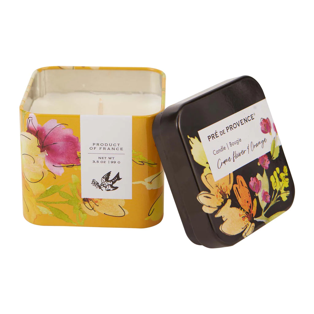 Crane Flower & Orange Candles (3.5 oz)