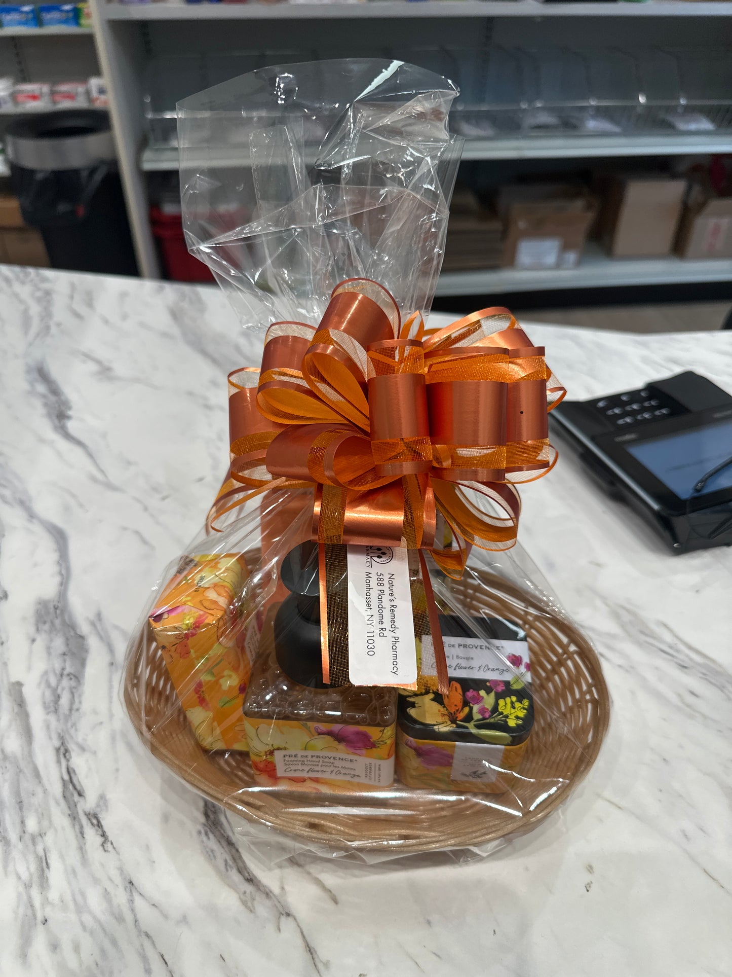 Orange Floral Gift Set