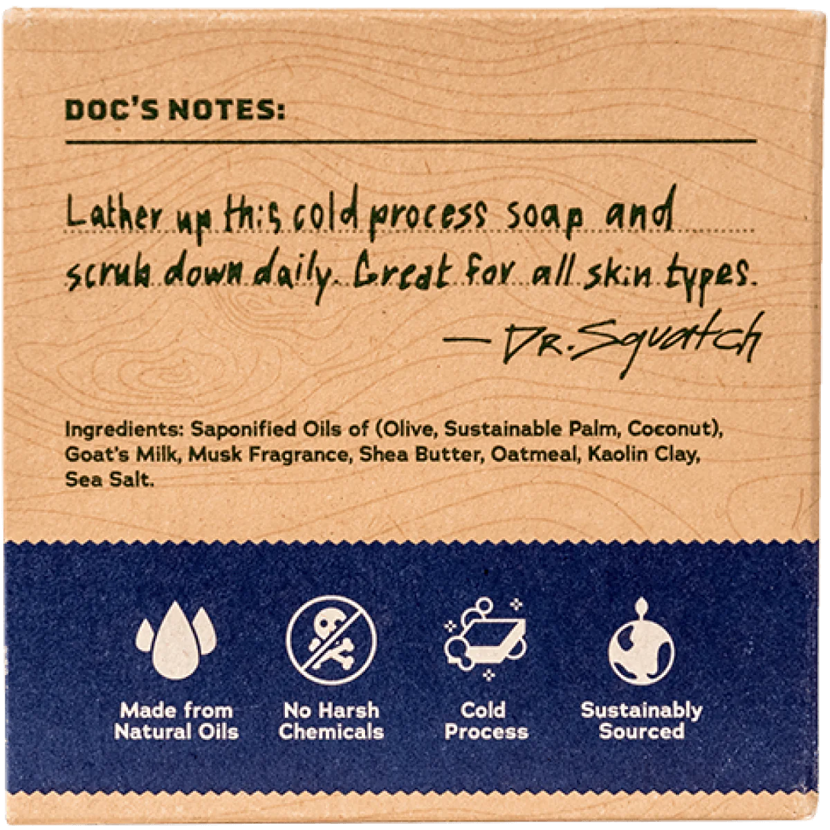 Dr. Squatch Deep Sea Goats Milk Bar Soap