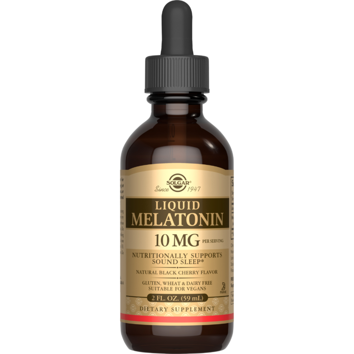 LIQUID MELATONIN 10 MG – NATURAL BLACK CHERRY FLAVOR